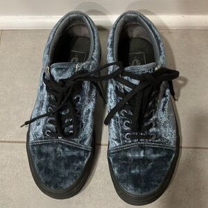 Vans Old Skool Blue Velvet Shoes